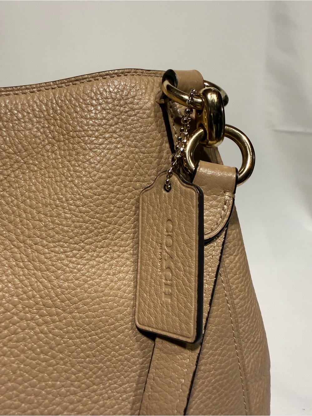 Coach shoulder bag tan pebble leather - Picture 10 of 12